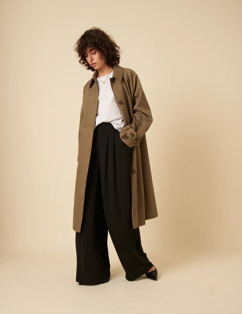 Black Wide Leg Zeena Trousers - Image 2