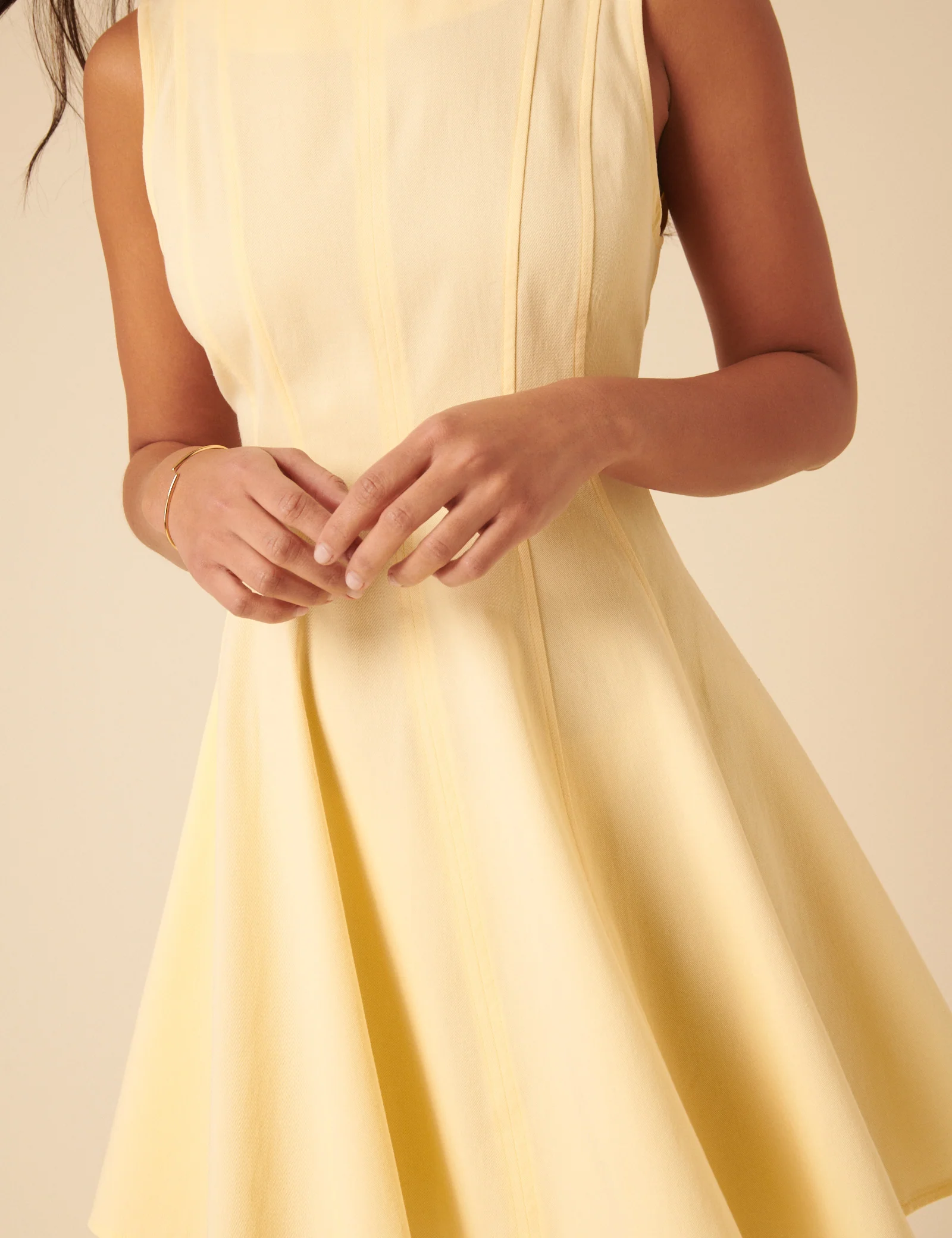 Butter Yellow Brynn Mini Dress - Image 3