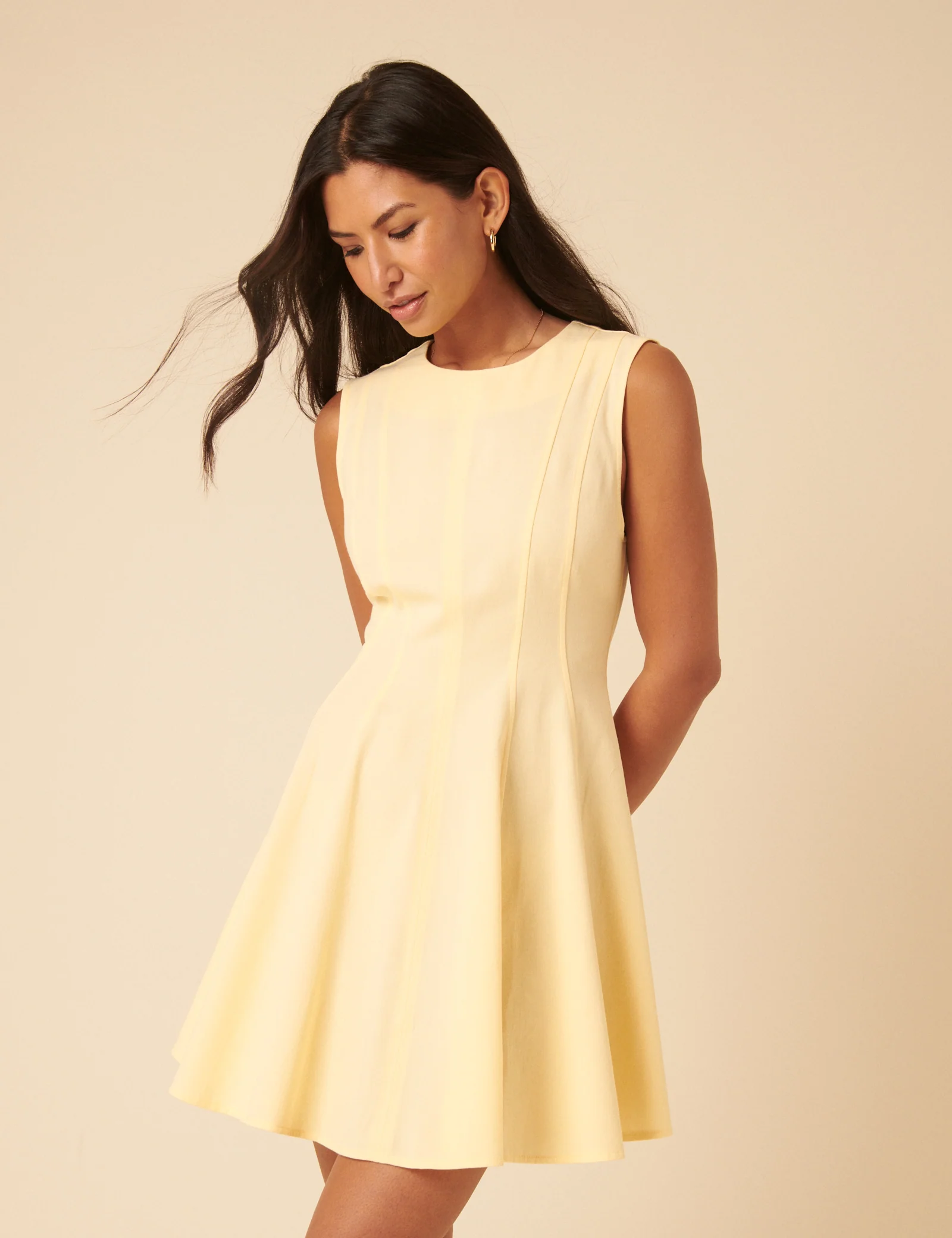 Butter Yellow Brynn Mini Dress - Image 4