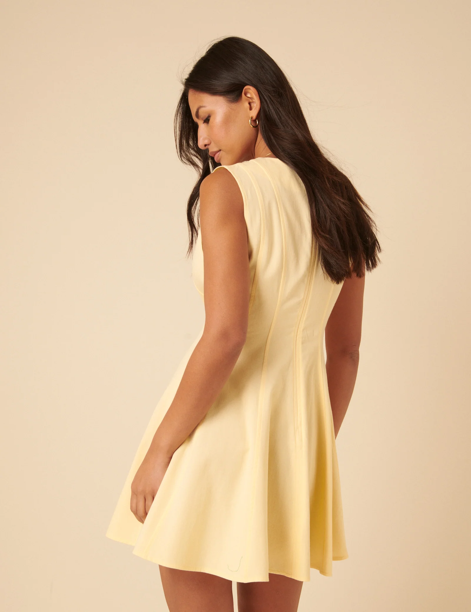 Butter Yellow Brynn Mini Dress - Image 5