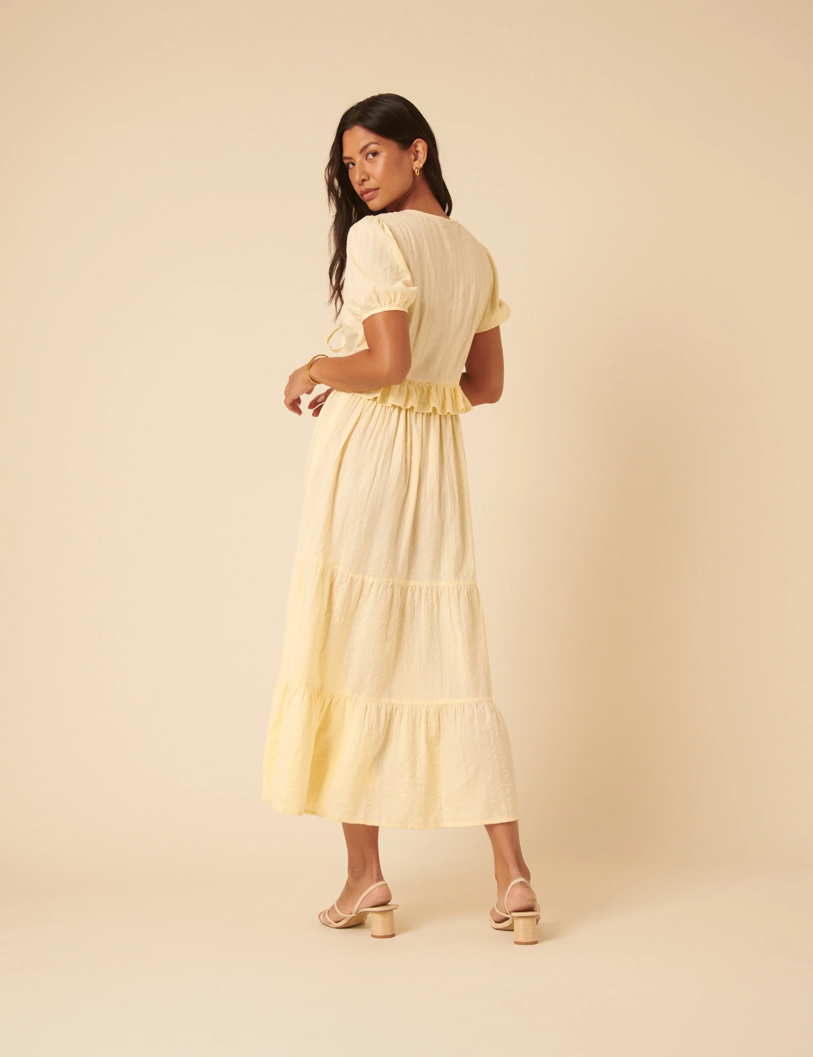 Butter Yellow Katie Midi Dress - Image 5