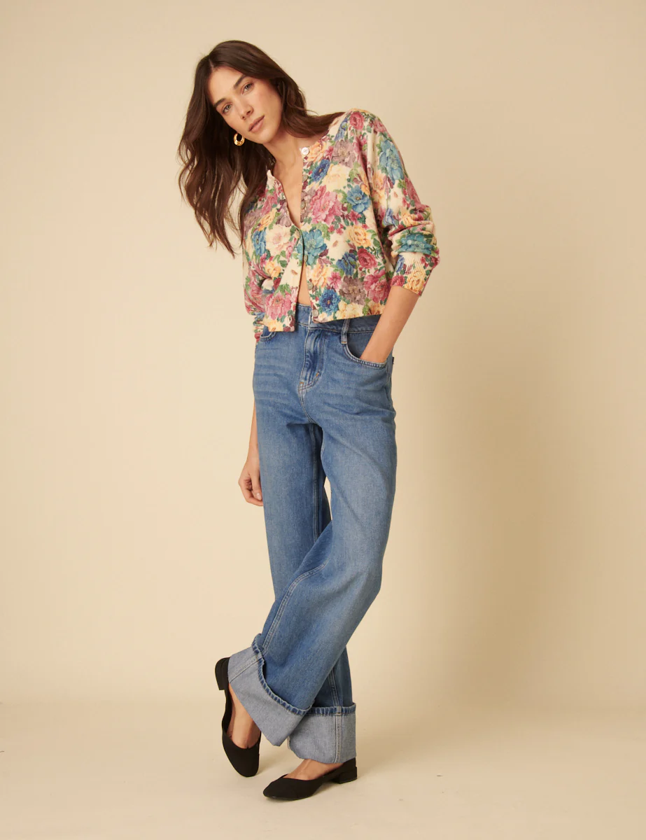 Floral Printed Cardigan - Image 4