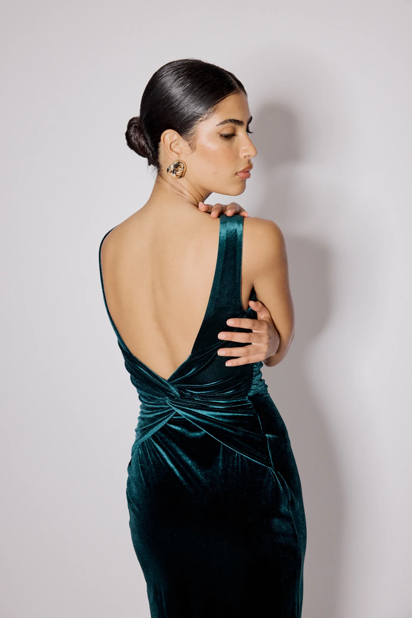 Green Velvet Margot Midi Dress - Image 2