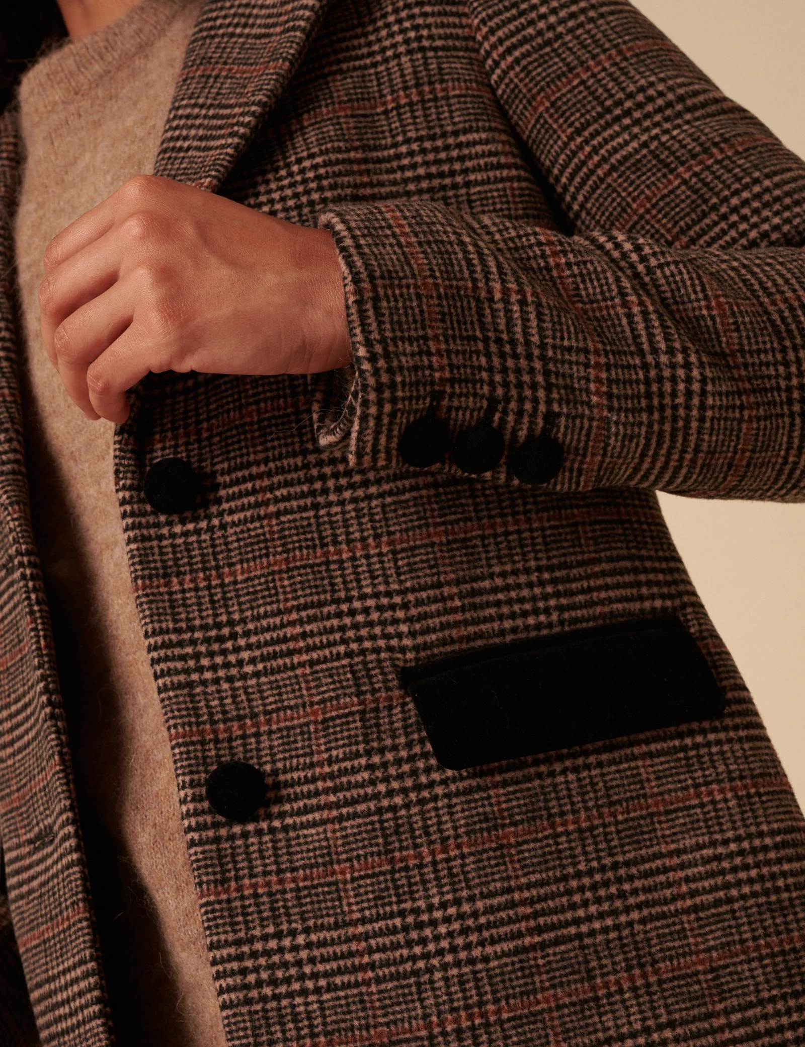 Heritage Check Single Breasted Blazer - Image 3