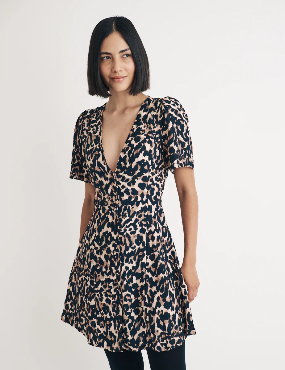 Leopard Print Ellen Mini Dress - Image 3