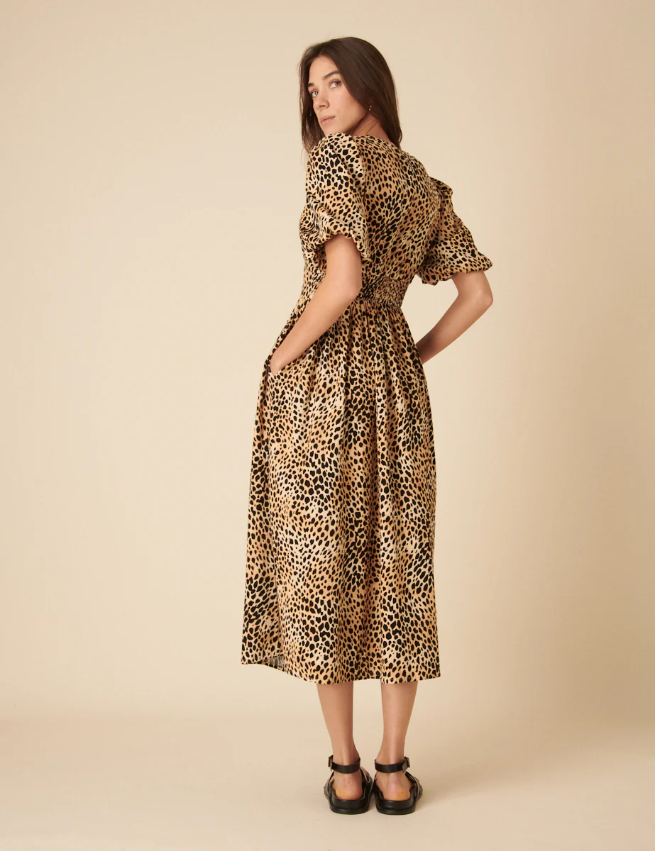 Leopard Print Scarla Midi Dress - Image 5