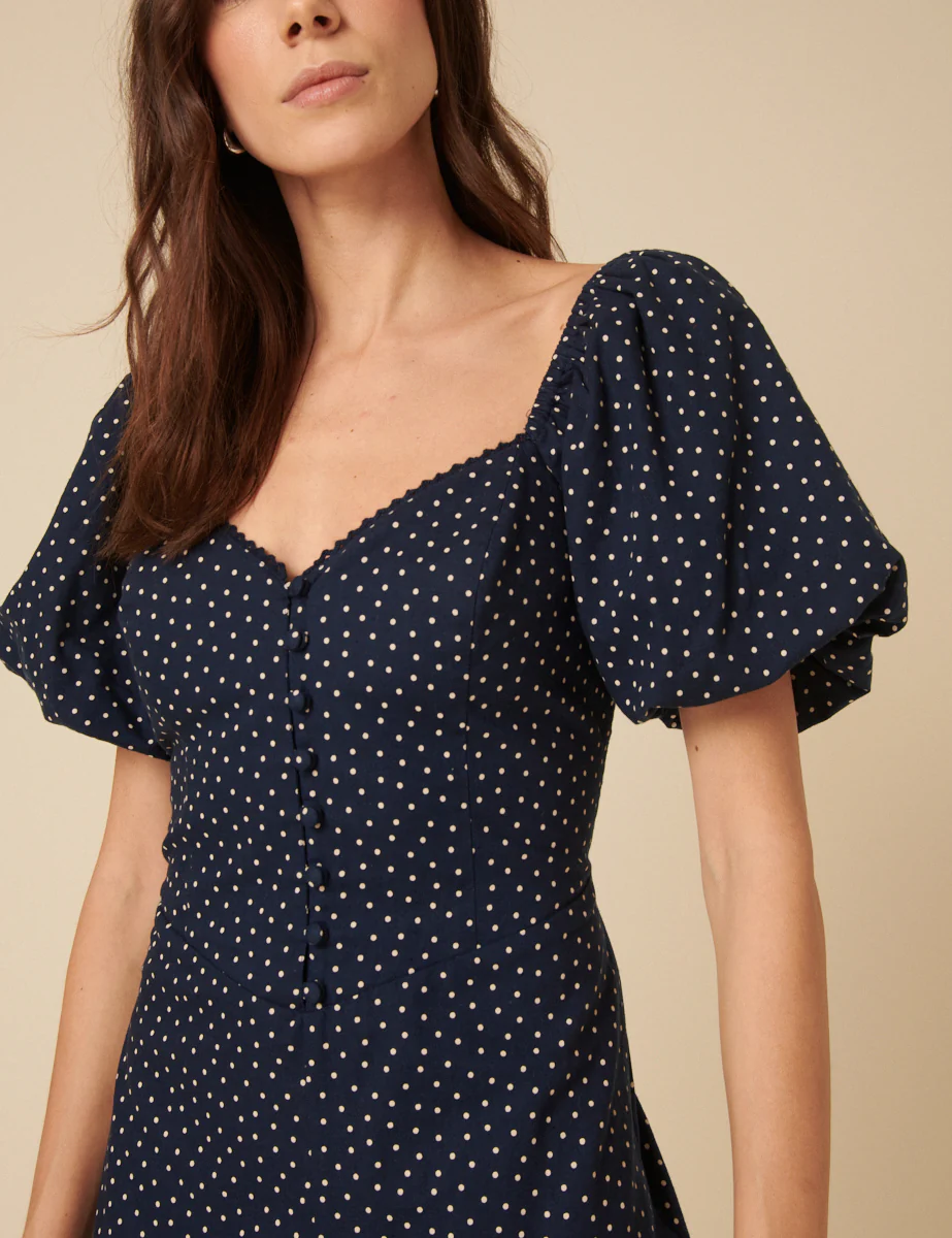 Navy Spotty Zoe Jumpsuit - Image 3