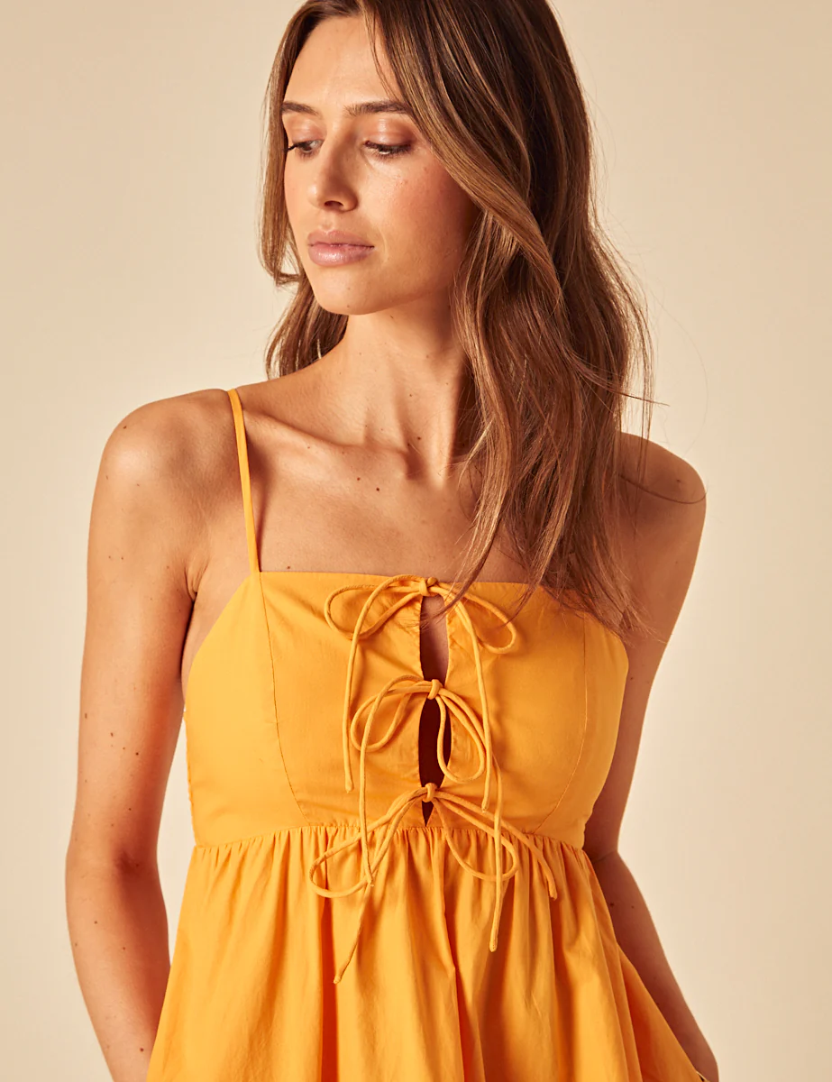 Orange Aspen Midi Dress - Image 2
