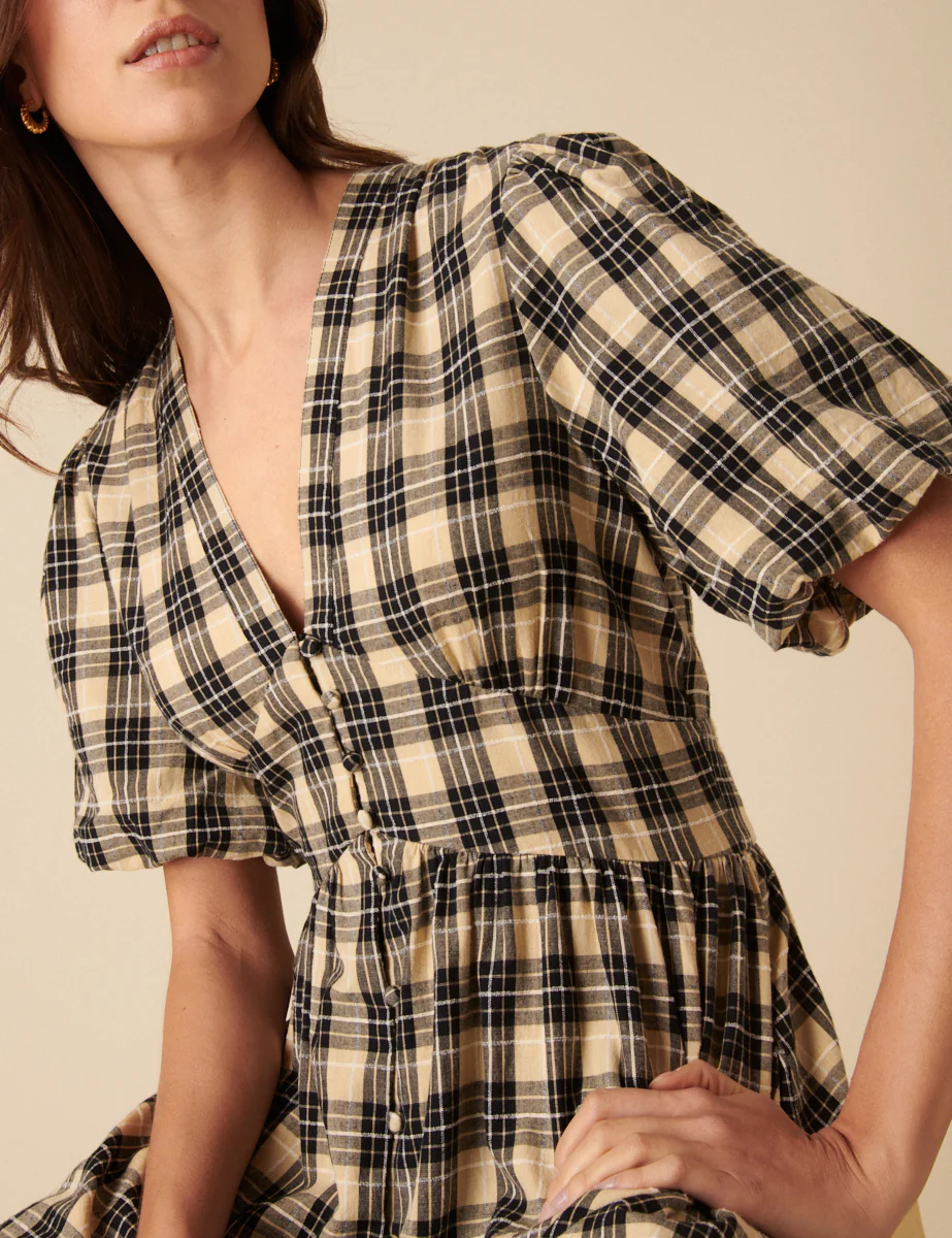 Stone Check Starlight Midi Dress - Image 2